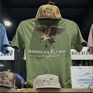 American Flyway Waterfowl The Canada Goose Olive Tee